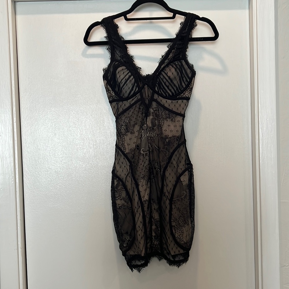 Bebe Black Lace Dress